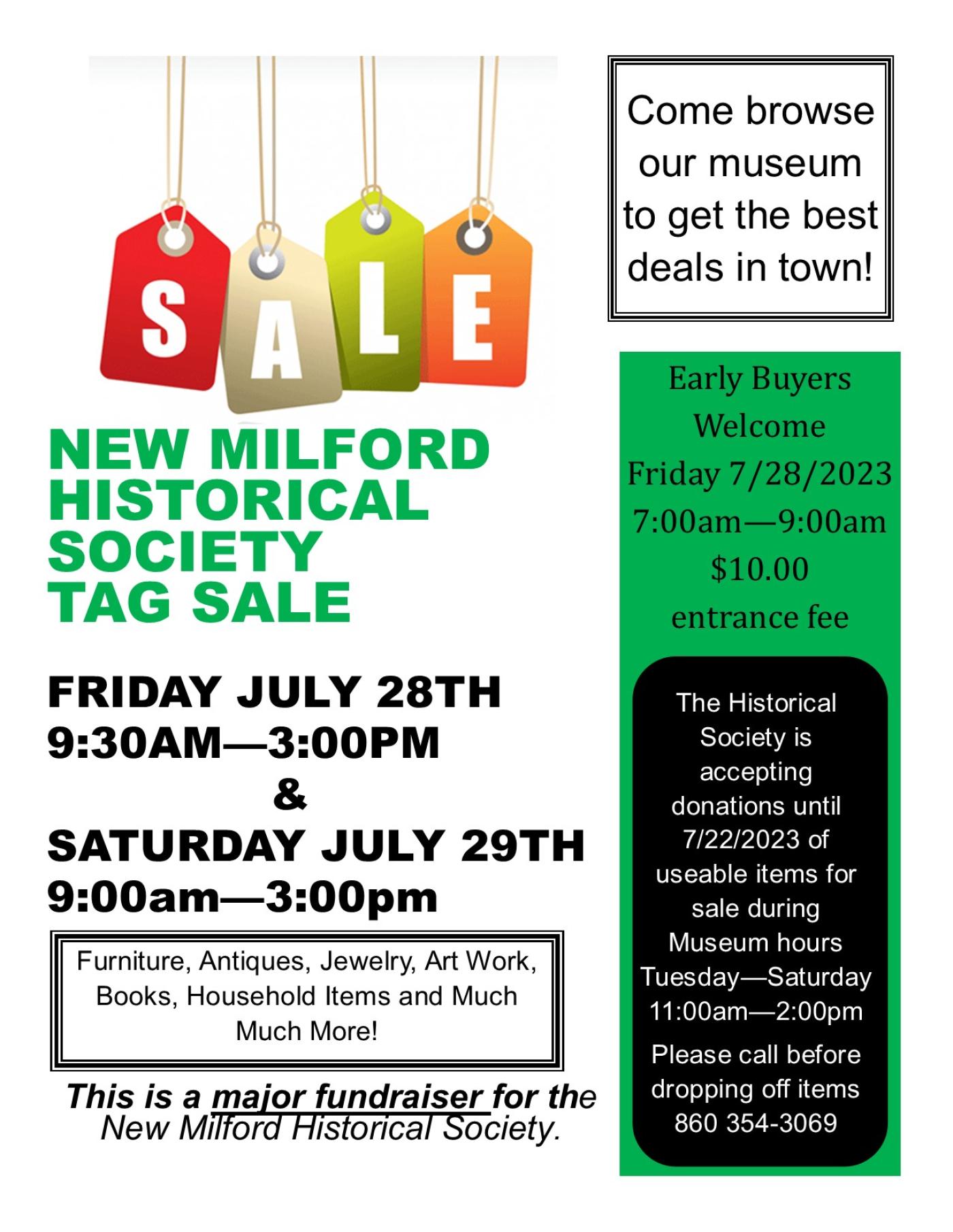 Fund Raising TAG SALE