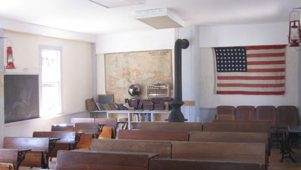 One room schoolhouses at the New Milford Historical Society